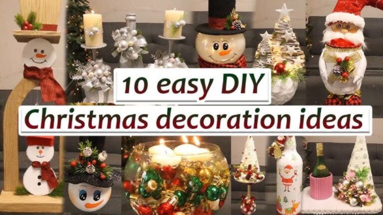 10 fun diy christmas decorations for your home (easy & festive ideas)